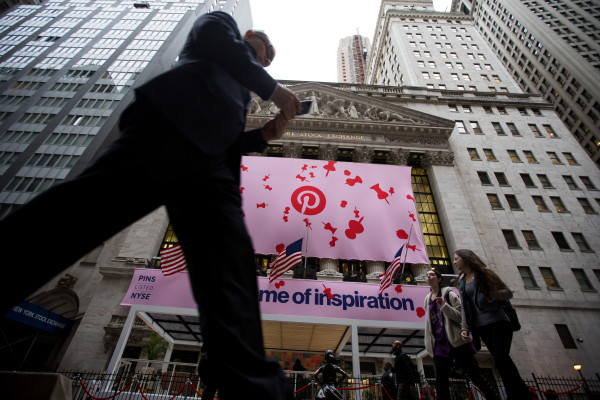 Pinterest is up more than 25% in its first day of trading
