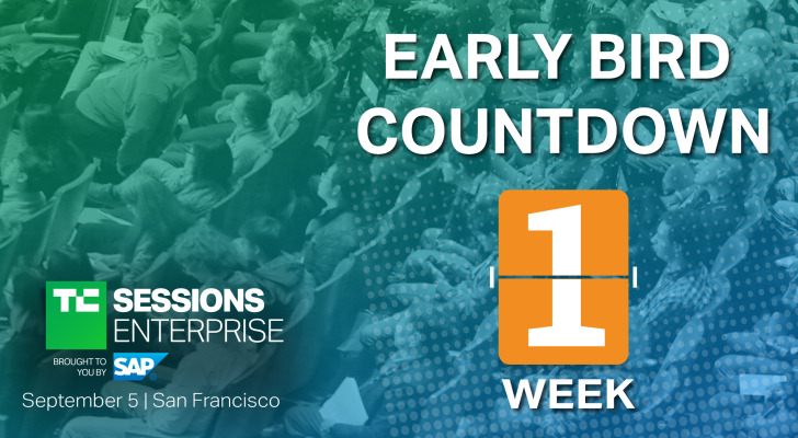 Early-bird pricing ends next week for TC Sessions: Enterprise 2019