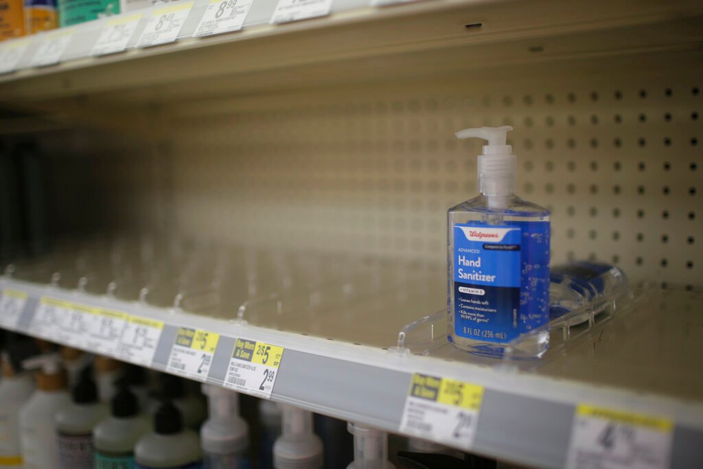Coronavirus spikes hand sanitizer sales by 67%