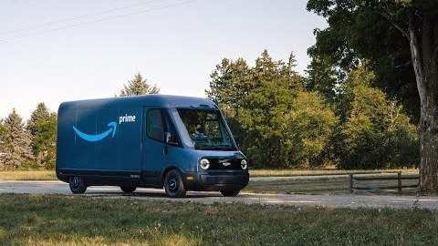 Amazon debuts its first fully electric delivery vehicle, created in partnership with Rivian