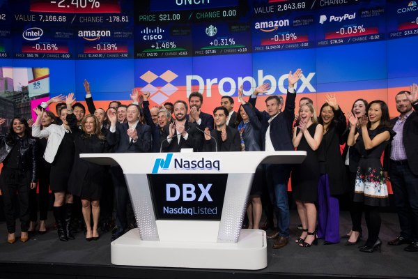 Dropbox is crashing despite beating Wall Street expectations, announces COO Dennis Woodside is leaving