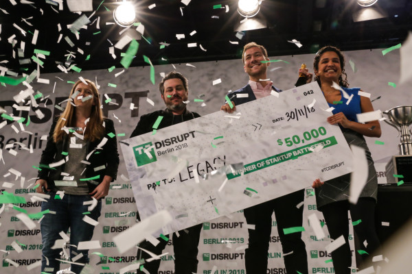 And the winner of Startup Battlefield at Disrupt Berlin 2018 is… Legacy