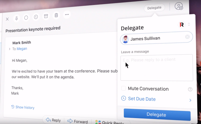 Email app Spark adds delegation feature for teams