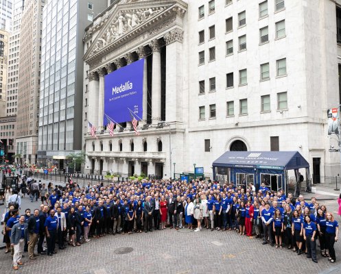 Medallia stock up 76% following first day trading on the NYSE