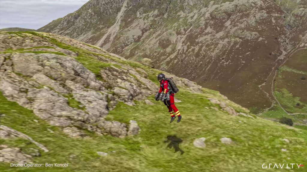 Video: Mountain rescue? Fire up the jet suit!