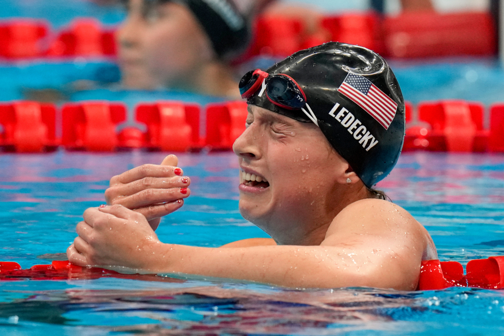 Tokyo Games: Katie Ledecky comes back to win the first-ever Olympic 1,500 freestyle