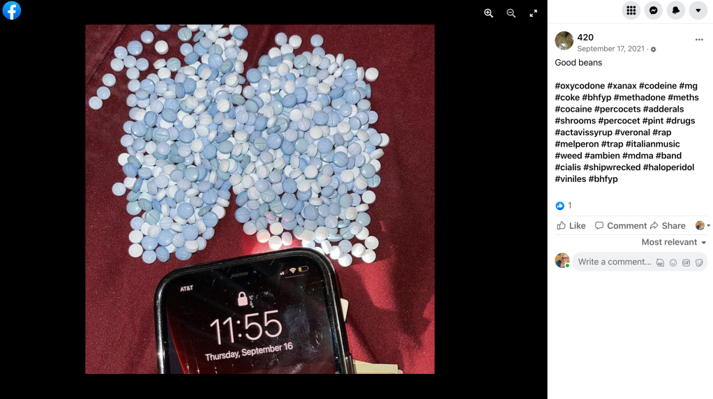 Drugs still trafficked in plain sight on Facebook, Snapchat, report says
